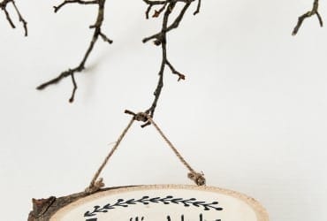 Schild met tekst naar wens