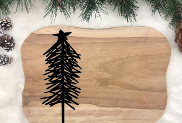 Vinyl sticker / Kerstboom sprieten