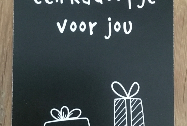 Kaartje kadootje voor jou (label model)