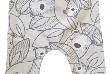 Baby broekje met print grijze beren