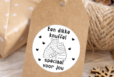 Sluitstickers "Een dikke knuffel"