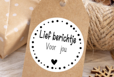 Sluitstickers "Lief berichtje voor jou"