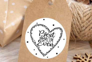 Sluitstickers " Best mom ever"