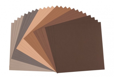 Florence Cardstock multipack texture 30,5x30,5cm Bruin (2923-007)