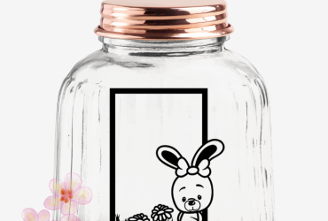 Vinyl sticker Konijntje in kader