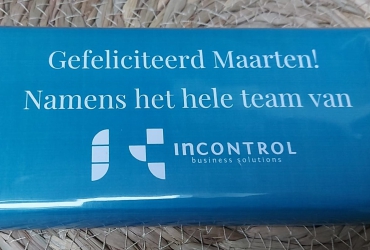 Tony chocolonely reep met gepersonaliseerde wikkel