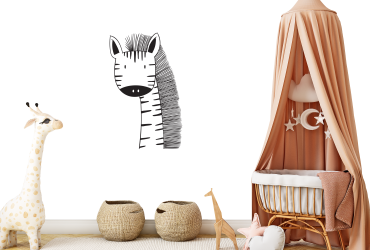 Vinyl muursticker / Giraffe