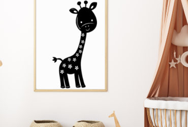 Vinyl muursticker / Giraffe