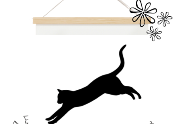 Vinyl sticker / Poes rennend