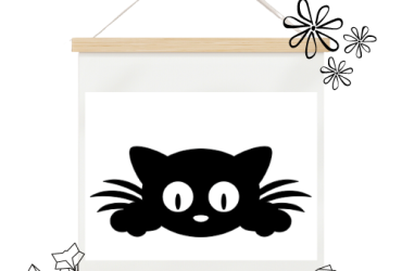 Vinyl sticker / Poezenkop