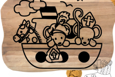 Vinyl sticker / Boot van Sinterklaas