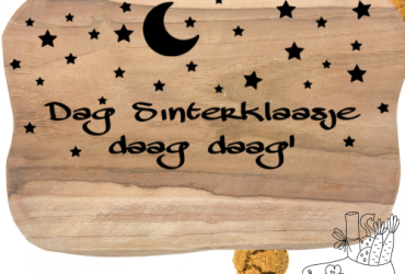 Vinyl sticker / Dag Sinterklaasje Vel 29x13 cm