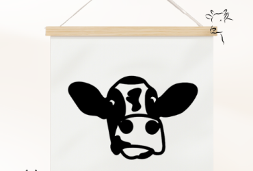Vinyl sticker / Koeienkop