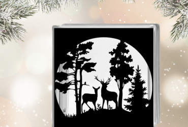 Vinyl sticker / Herten in het bos