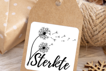 Sluitstickers " Sterkte"