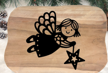 Vinyl sticker / Engeltje met ster