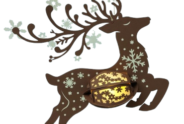 Lampje van papier / Hert