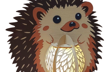 Lampje van papier / Egel