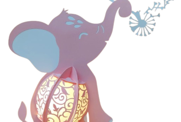 Lampje van papier / Olifant