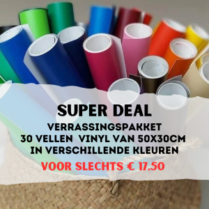 Pakket 30 vel vinyl á 50x30cm