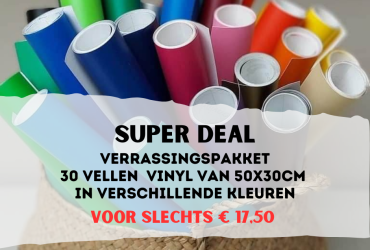 Pakket 30 vel vinyl á 50x30cm